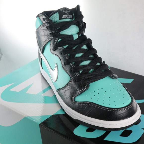 SOLD! DIAMOND SUPPLY NIKE Dunk High Prm SB Tiffany - Picture 2 of 8